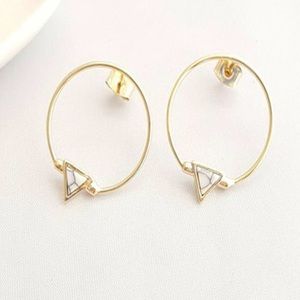 Triangle Hoop Earrings
